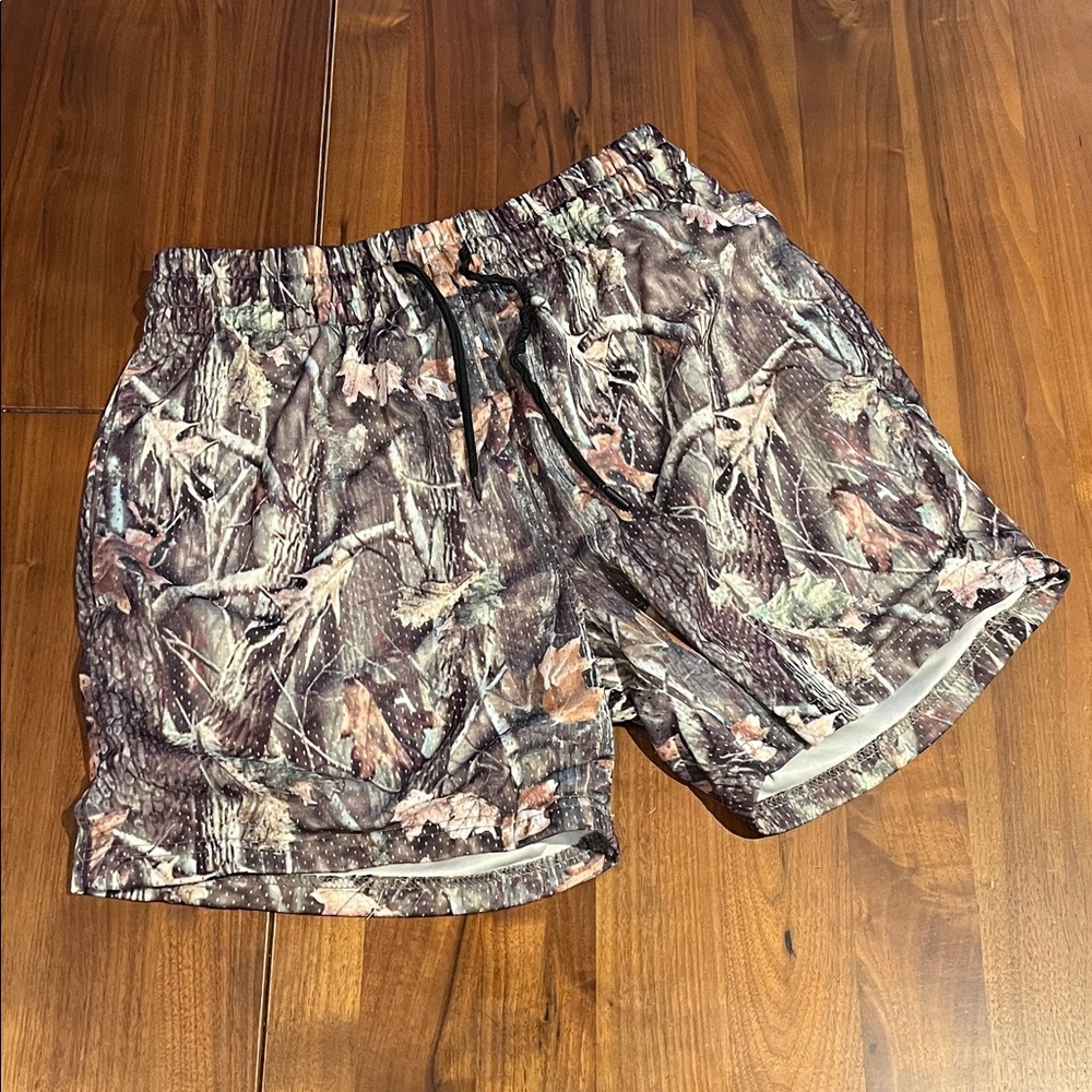 Kolby camo mesh basketball shorts